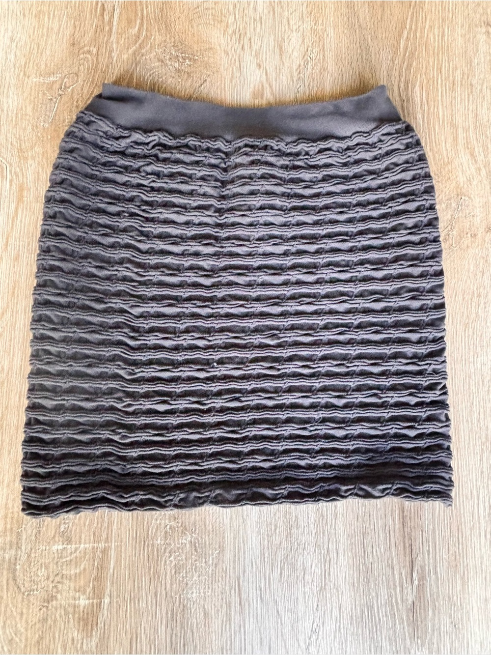 Tees by Tina Gray Ruching Pencil Skirt